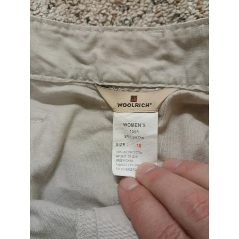 Vintage Women's Woolrich Khakis (18) British Tan Zip Closure. NWT - Picture 7 of 11